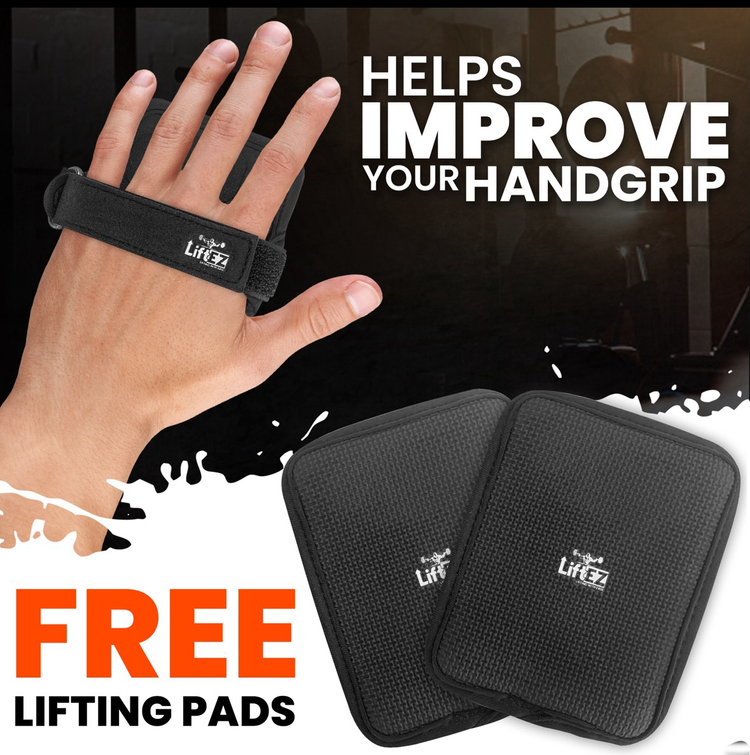 ProGrip LiftEZ: Adjustable Lifting Grips - Enhanced Comfort and Support for Powerlifting, CrossFit, and Gym Workouts